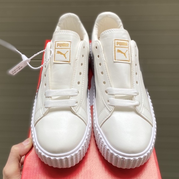 Puma trắng vạch đen chuẩn 11 [FULL BOX+BILL], da dày dặn, đế cao, bền, êm chân. lên chân cực đẹp | BigBuy360 - bigbuy360.vn