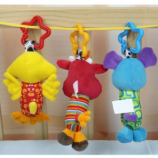 😉[Ready Stock/COD]😉Baby Toys Rattle Tinkle Hand Bell Plush Stroller