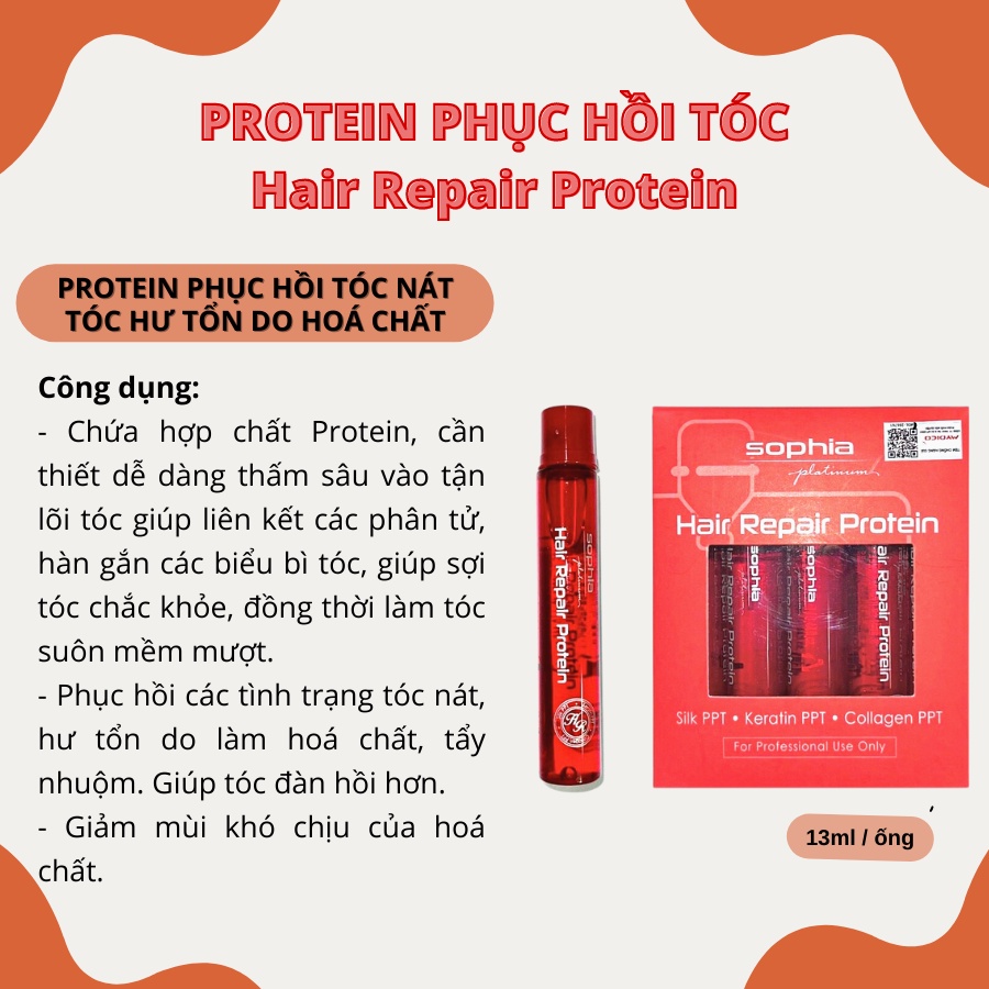 PROTEIN Phục Hồi Tóc Hư Nát Hair Repair Protein | Kireihair, Kirei Hair