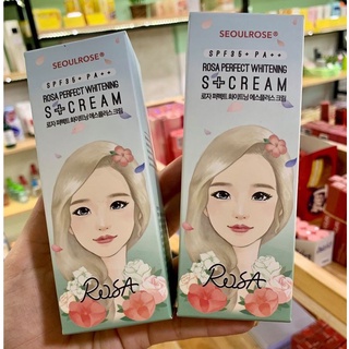 Kem dưỡng trắng da chống nắng  Seoul rose (seoulrose) 𝐑𝐨𝐬𝐚 𝐏𝐞𝐫𝐟𝐞𝐜𝐭 𝐖𝐡𝐢𝐭𝐞𝐧𝐢𝐧𝐠 𝐒 + 𝐂𝐫𝐞𝐚𝐦 𝐒𝐏𝐅 𝟑𝟓