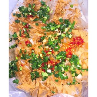 Bánh tráng phơi Sương ( Muối + sate + hành phi + mở hành + tốp mỡ