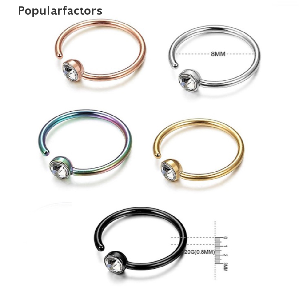 1 Khuyên Mũi Bằng Thép Không Gỉ Thời Trang Cá Tính