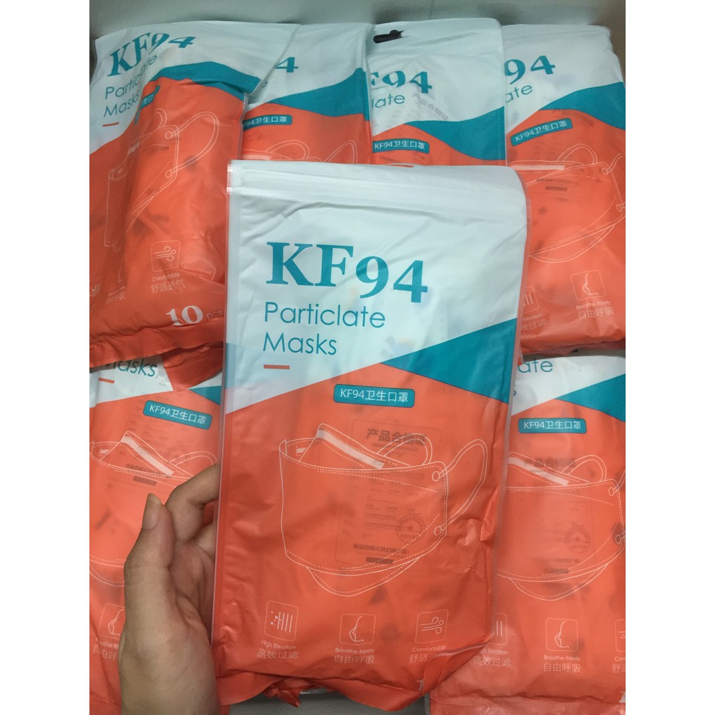 [10 cái] Khẩu trang trẻ em 3D KF94 cao cấp, kháng khuẩn, 4 lớp, họa tiết dễ thương