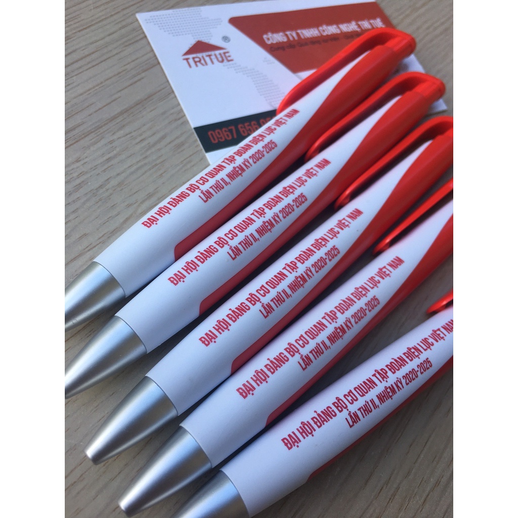 In Bút Bi Giá Rẻ Theo Yêu Cầu - Đặt In Ấn Bút Bi Theo Logo Của Khách Hàng.