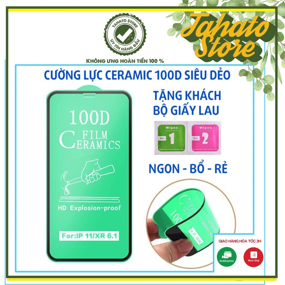 Cường lực 100D dẻo siêu bền cho các dòng iphone