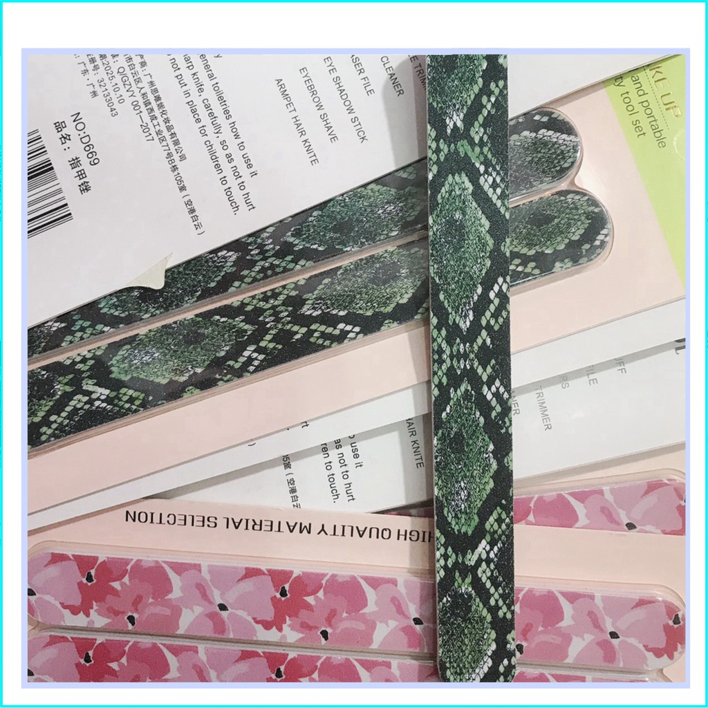 Vỉ 2 Dũa móng tay , dũa nhám tạo form 2 mặt hàng dầy