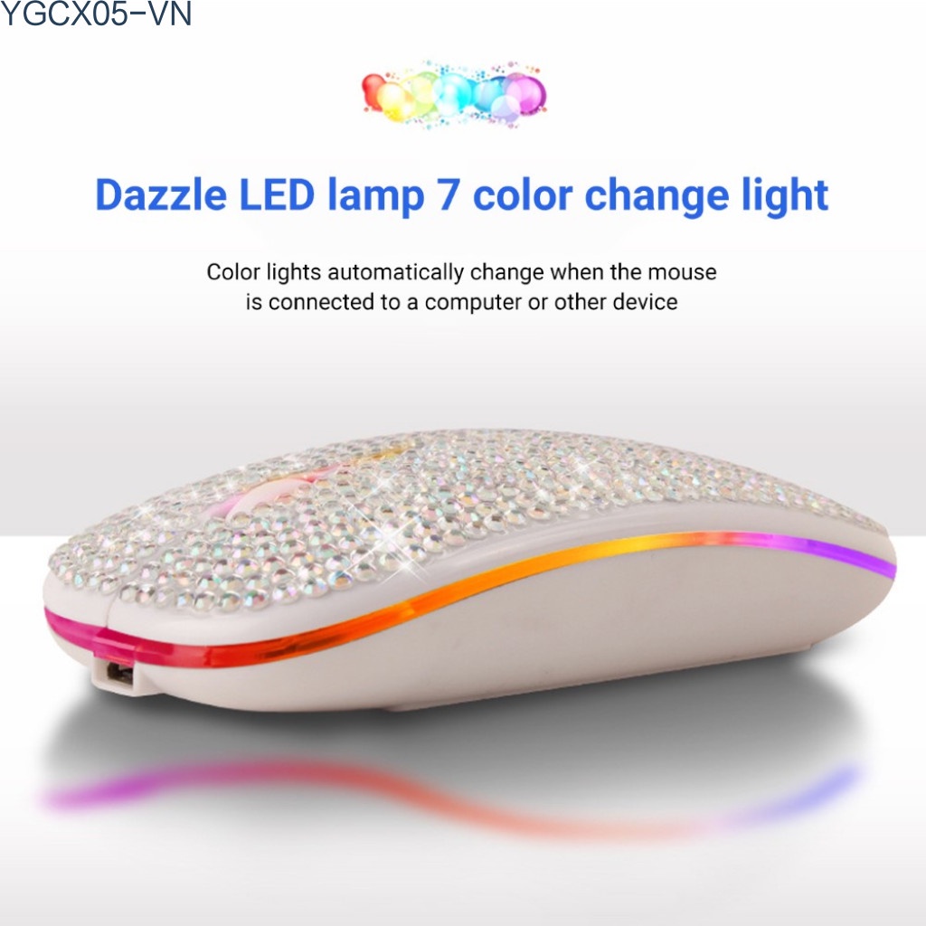 Chuột Bluetooth Không Dây 2.4ghz Hình Viên Kim Cương | BigBuy360 - bigbuy360.vn