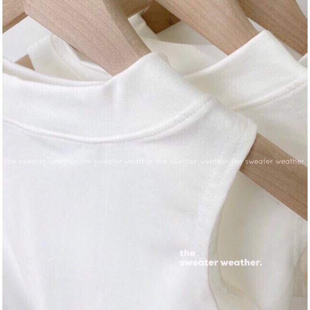 [Mã FAMAYWA giảm 10K đơn 50K] Áo ba lỗ nữ dáng croptop ôm body cổ cao phong cách ulzzang - Roxie | BigBuy360 - bigbuy360.vn