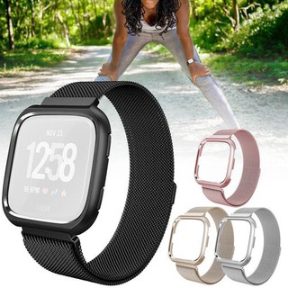 Dây đeo kim loại bảo vệ đồng hồ thông minh Fitbit versa
