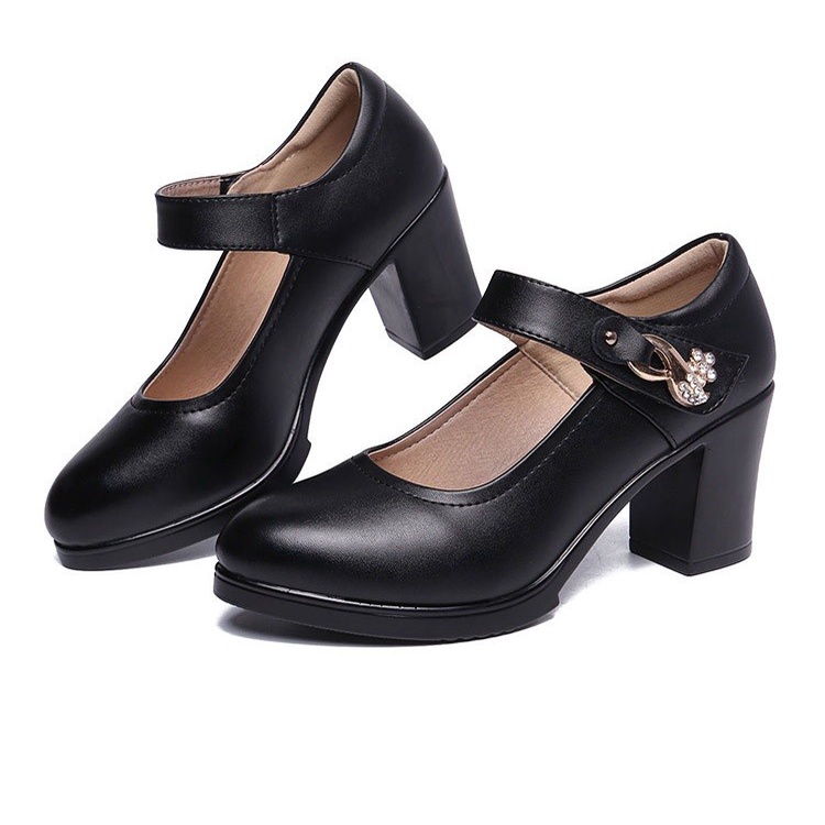 Giày khiêu vũ quai dán đính đá cao cấp QV