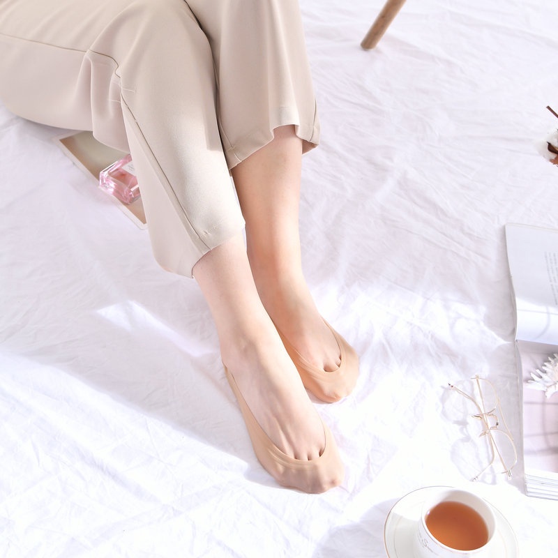 Vớ cotton Cổ Thấp Tàng Hình Chống Trượt Thời Trang JP5