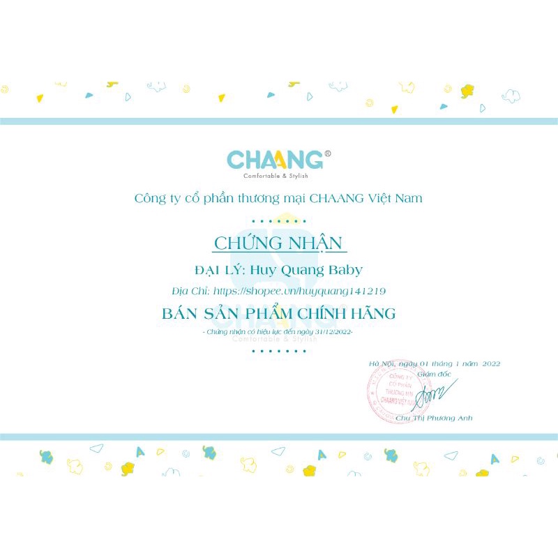 CHAANG_ Áo giữ nhiệt Chaang cho bé 6M - 4Y