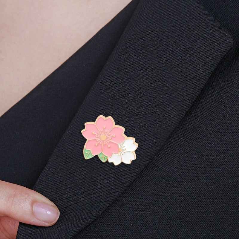 Pin cài áo hoa anh đào Sakura Nhật Bản ver2 - GC333