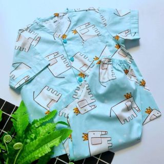 Combo Pijama vải thô lụa, kate thái