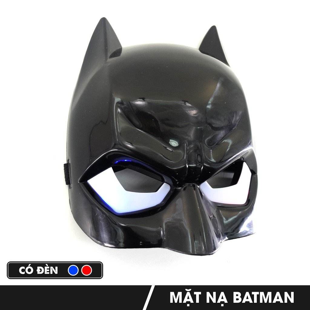 Mặt nạ hóa trang Người Dơi đồ chơi hóa trang Avengers Cosplay Halloween sinh nhật cho trẻ em bằng nhựa an toàn