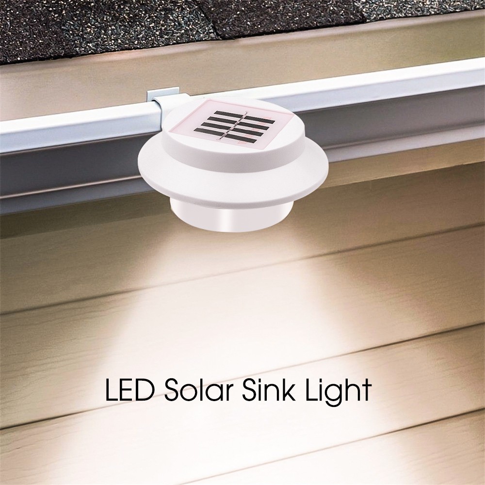 Đèn Led 3 Bóng Gắn Tường Năng Lượng Mặt Trời Chống Thấm Nước