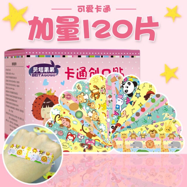 Sét 10 miếng băng ý tế ago hoạt hình kute