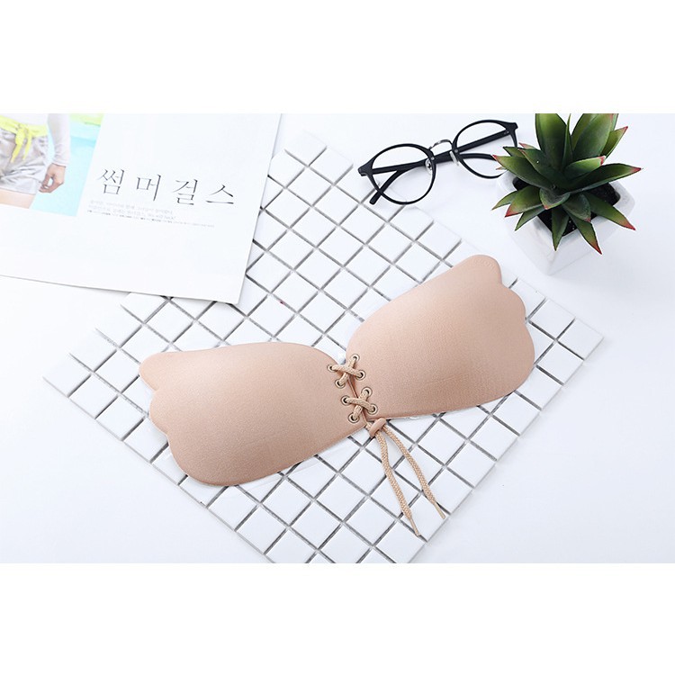 Áo lót dán màu trơn tạo khe ngực quyến rũ cho nữ