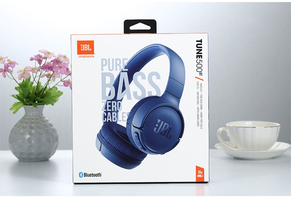 Tai Nghe Bluetooth Không Dây Thể Thao Jbl T500Bt Âm Thanh Siêu Trầm Chống Ồn Có Micro Và Phụ Kiện