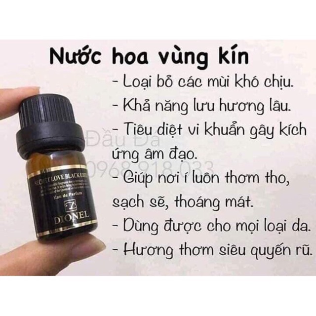 Nước hoa vùng kín Dionel secret love(hàng chuẩn auth)