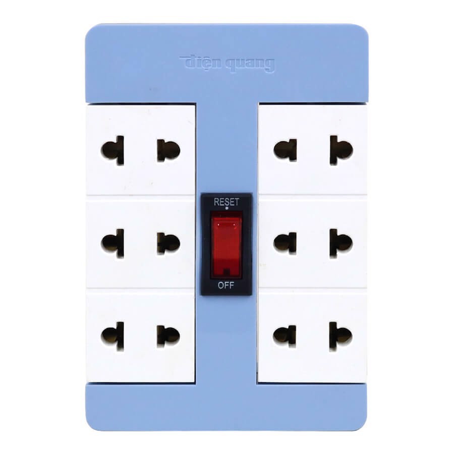 Ổ CẮM XOAY ĐIỆN QUANG ĐQ ESK RT 6RW - 6BW - 6PW BẢO VỆ QUÁ TẢI