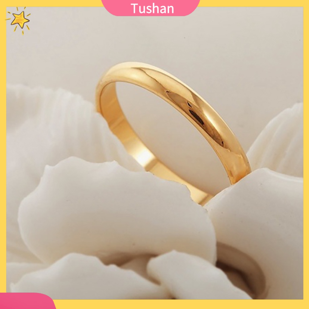 Nhẫn titan đơn giản tinh tế đẹp mắt cho cặp đôi