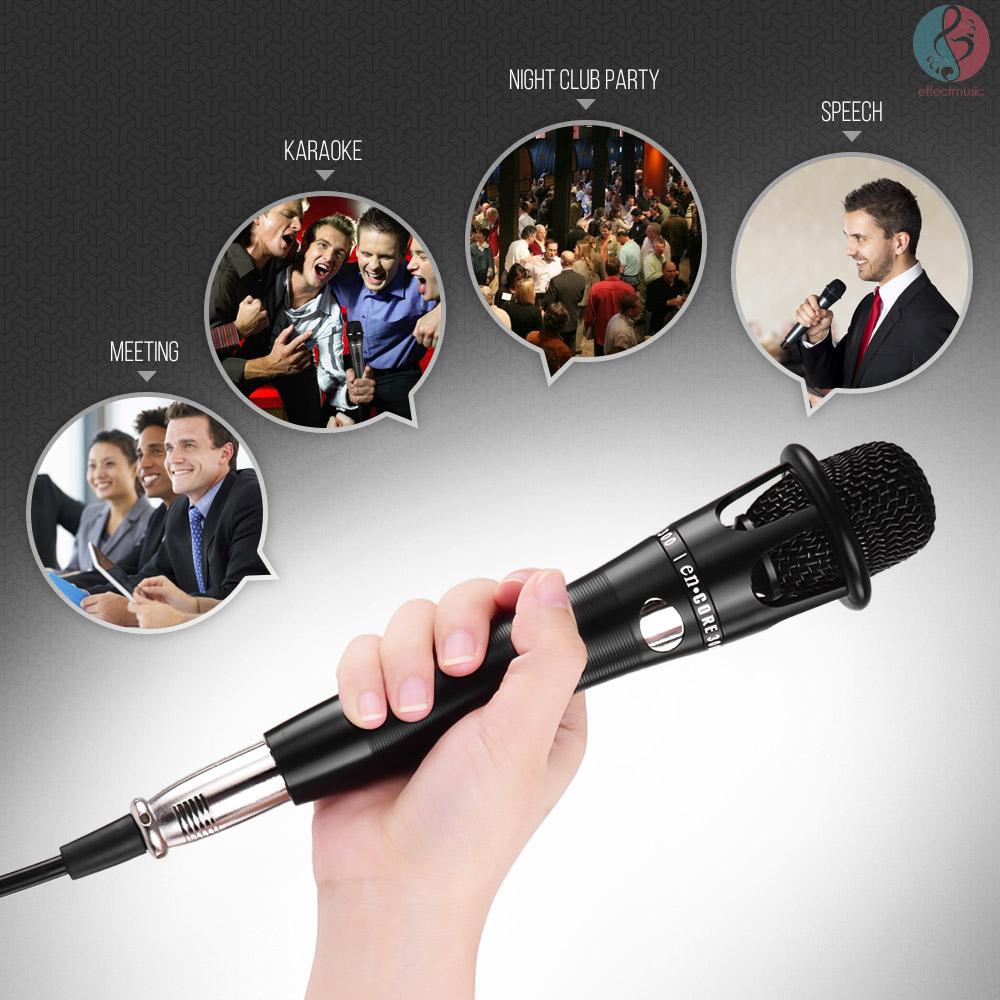 Micro Cầm Tay Có Dây Jack Cắm 3.5mm Dùng Để Hát Karaoke / Phát Sóng Trực Tiếp