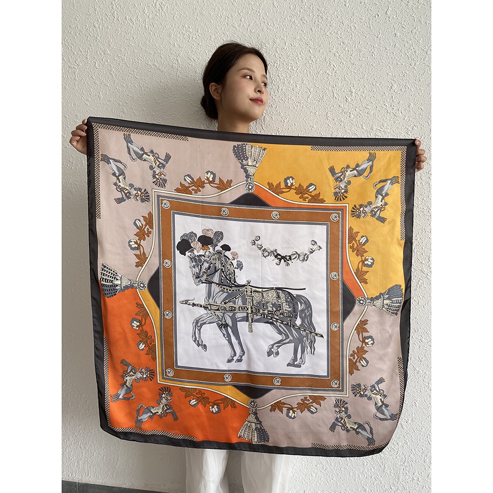 Khăn Lụa Vuông 90×90cm(35.4x35.4inch) WJ1006-12 Thời Trang