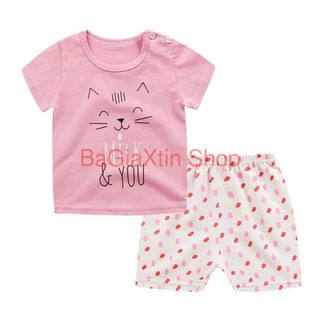 (COMBO 3 BỘ) Đồ bộ coton cho bé trai và bé gái