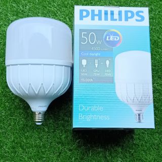 Bóng Đèn Led Trụ Bulb Siêu Sáng 50W Philips Công suất lớn Đui Xoáy E27 Chính Hãng