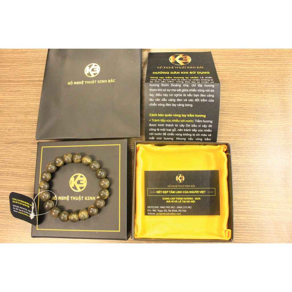 [SIÊU SALE ] Vòng tay gỗ trầm hương hạt tròn 8ly- 10ly - mùi thơm vĩnh viễn, đầy đủ túi hộp và dây xâu dự phòng đi kèm | BigBuy360 - bigbuy360.vn