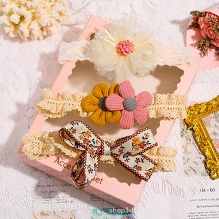 Hộp băng đô cài tóc cho bé gái, nhiều mẫu nhiều màu.