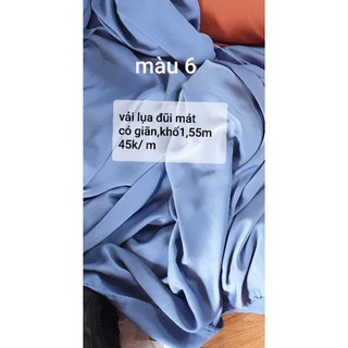 VẢI LỤA ĐŨI MÁT ( nt để chọn màu)