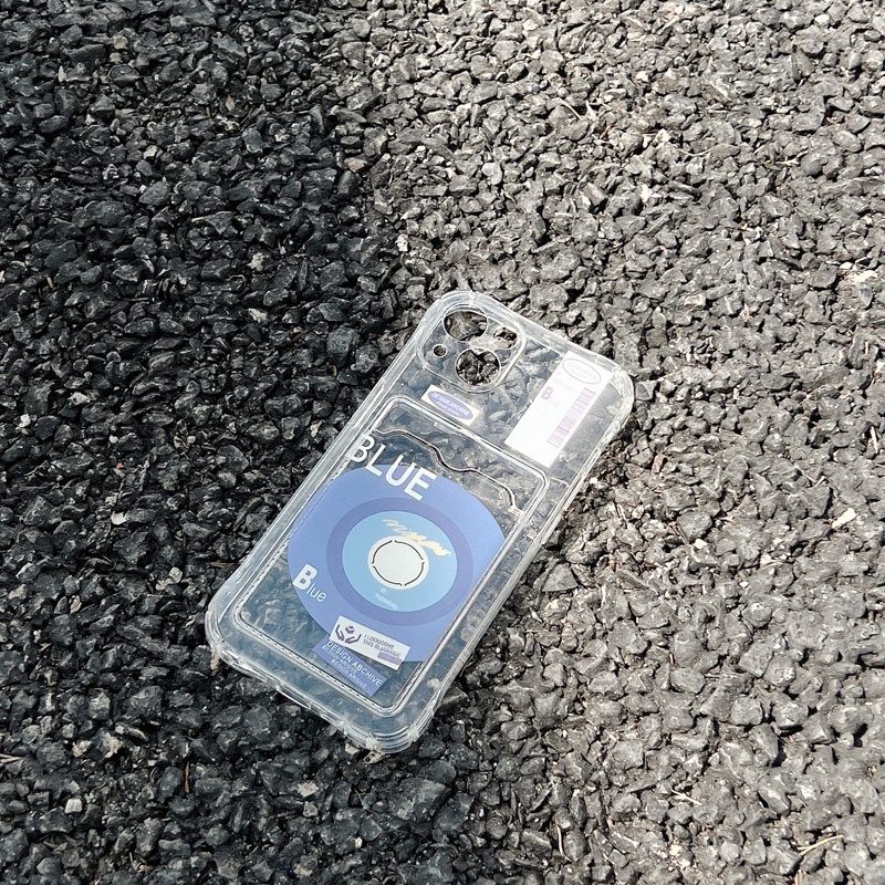 Ốp Điện Thoại Silicon TPU Mềm Chống Sốc Chống Bụi Có Ngăn Đựng Thẻ Cho iPhone13 11 12 Pro Max 6 6S 7 8 Plus X XS XR XSMAX