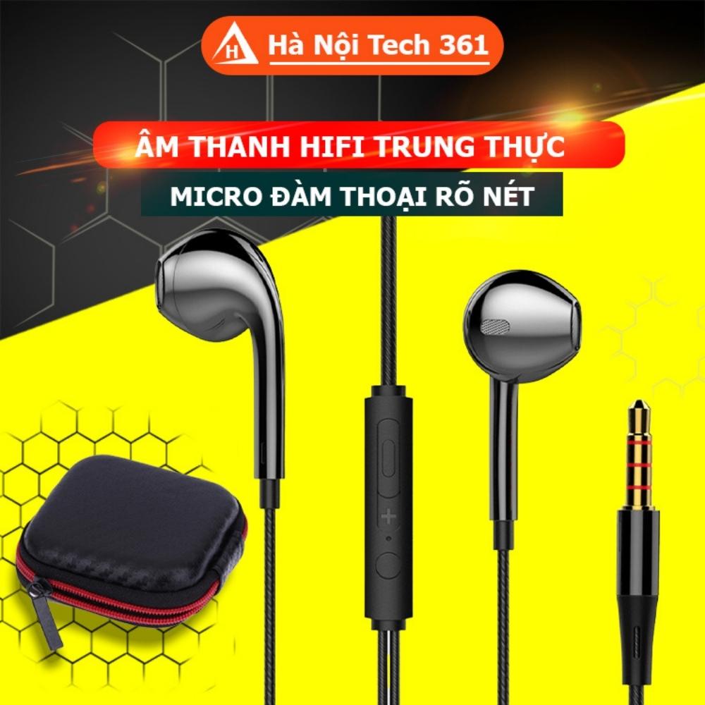 Tai nghe Q21, tai nghe nhét tai có dây lõi tứ, âm thanh nổi HiFi, sử dụng được với tất cả các dòng điện thoại