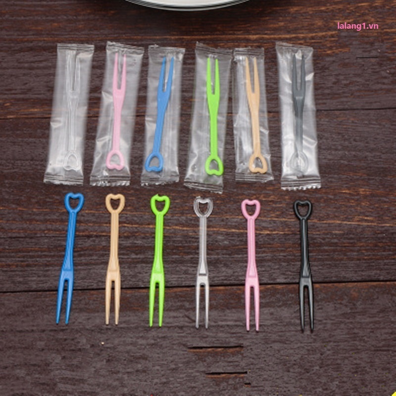 Set 200 Nĩa Nhựa Ăn Trái Cây Tiện Dụng