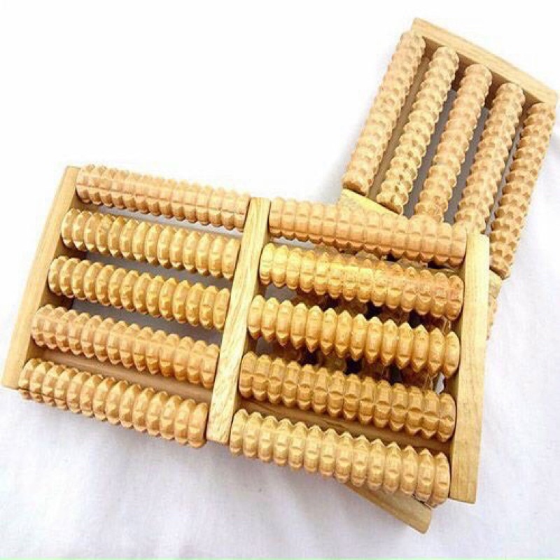 Bàn lăn gỗ masager chân