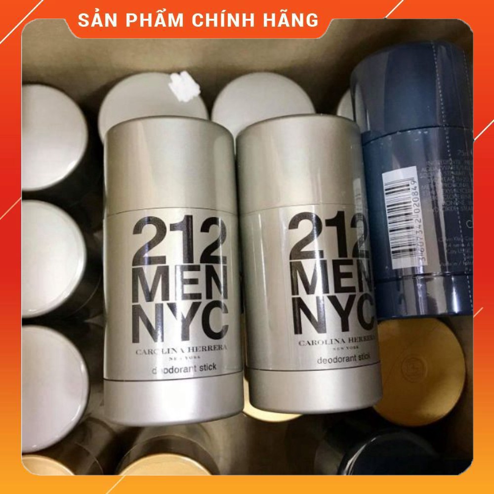 Lăn khử mùi nước hoa dành cho nam 212 MEN NYC Carolina Herrera (75g) Pháp