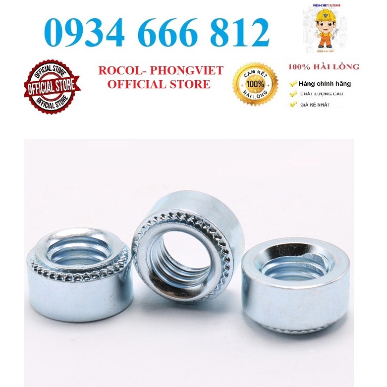 Combo 50c PEM M8-1 ,M8-2, tán dập M8-1 ,M8-2 thép mạ
