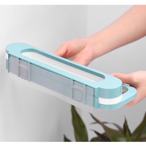 Thanh treo dép nhà tắm dán tường 3in1, giá kệ treo giày khăn tắm đa năng