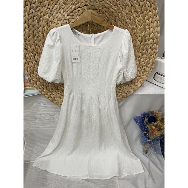 Đầm Xòe Xếp Li Tay Phồng, Đầm Midi Tiểu Thư Tay Bồng Xếp Ly Eo Đơn Giản Sang Trọng | BigBuy360 - bigbuy360.vn