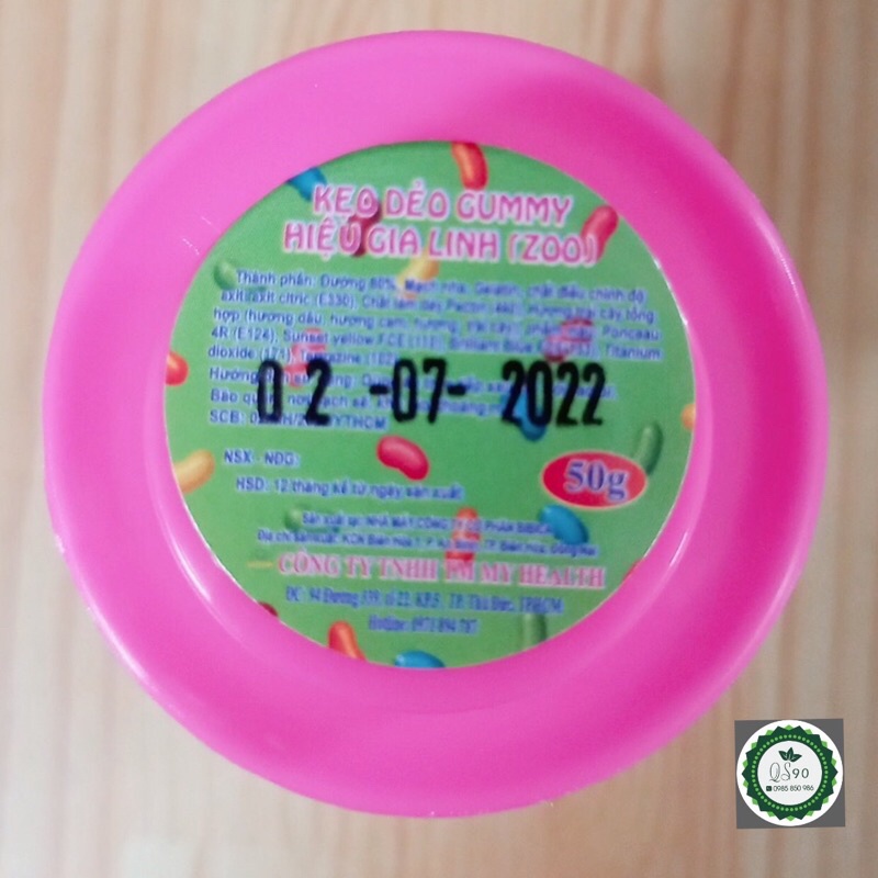 Kẹo Dẻo GUMMY lốc 10 chai 50g
