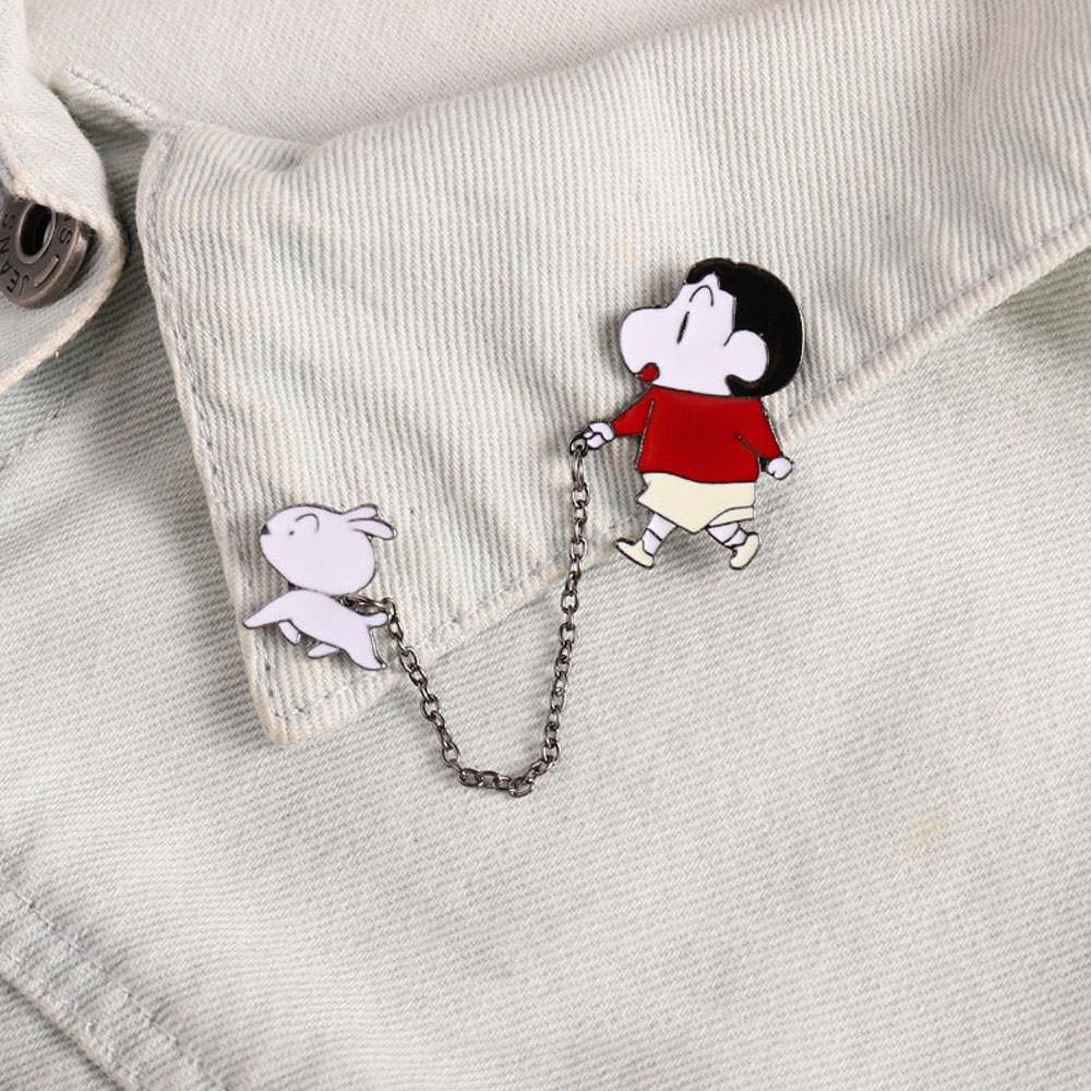 Ghim Cài Áo Hình Hoạt Hình Shin-Chan Đáng Yêu