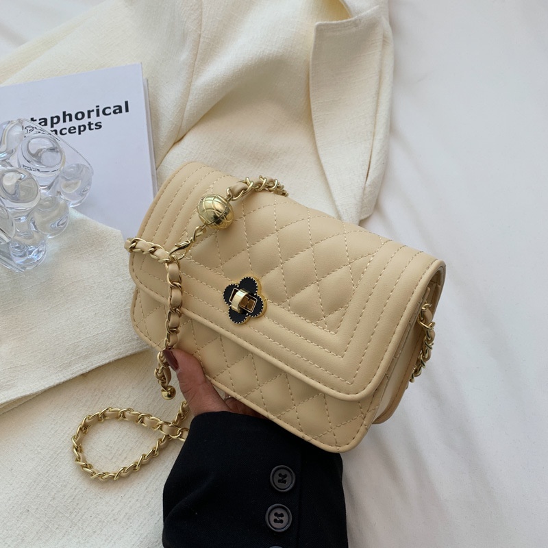 Túi Đeo Vai Hình Vuông Cỡ Nhỏ Đính Hạt Vàng Thời Trang Mùa Hè  Cho Nữ