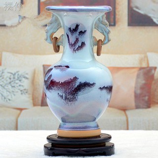 SBình gốm sứ cổ điển hiện đại trang trí nội thất phòng khách tủ tivi tủ rượu trang trí Jun sứ amphora