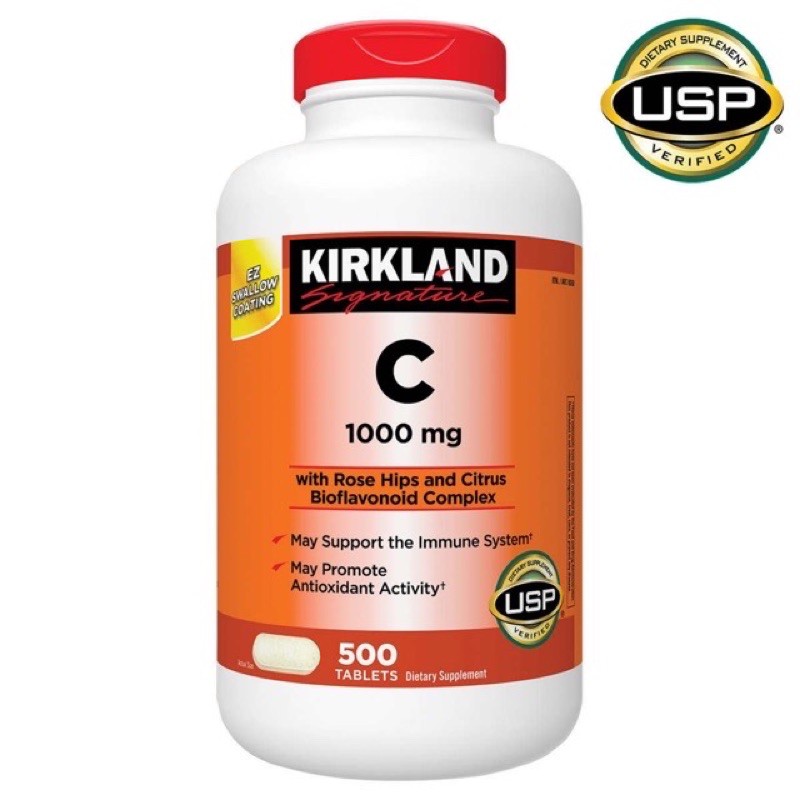 Viên Kirkland Vitamin C 500mg, 500 viên - HÀNG MỸ