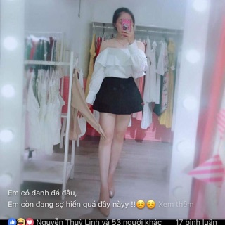 Áo sơ mi trễ vai
