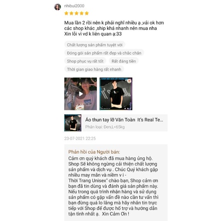 Áo thun tay lỡ Văn Toàn It’s Real Tee ,áo phông nam nữ unisex form rộng-YNSHOP hot trend
