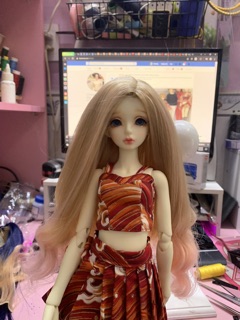 Line may tóc búp bê - dợn sóng 25cm