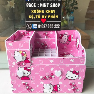 kệ tủ đựng mỹ phẩm MAX PLUS hello kitty